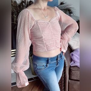 Peach color Women's Top L size